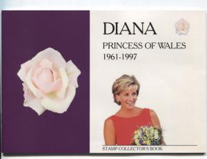 Famous People - Princess Diana Stamp collectors Book with 60 Different stamps