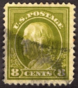 1912, US 8c, Franklin, Used, Sc 414