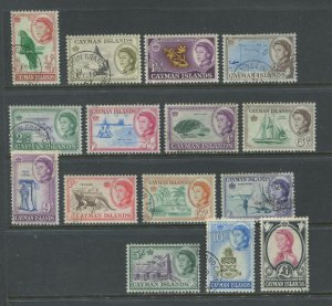 Cayman Islands QEII 1962 set used