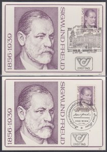 AUSTRIA  SC #1175 FDC 125th BIRTH ANN, SIGMUND FREUD-FATHER of MODERN PHSYCIATRY