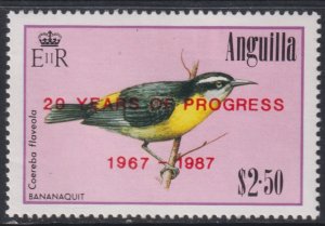 1987 Anguilla 20 years of Progress $2.50 issue MNH Sc# 737 CV: $5.50