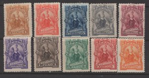 NICARAGUA,  30-39   MINT HINGED   SET
