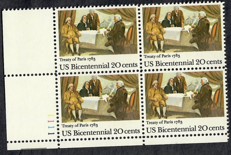 2052 Treaty of Paris MNH Plate Block - LL