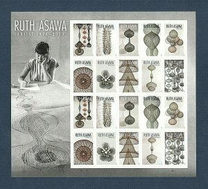 Sc # 5504-5513 ~ Full Pane ~ Forever Issue Ruth Asawa (ej31)