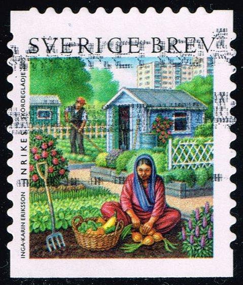 Sweden #2511a Girl and Man Gardening; Used (1.50)