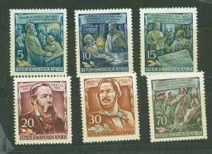 German Democratic Republic (DDR) #259-264 Unused Single (Complete Set)