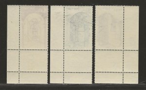 ISRAEL SC# 75-77 W/TABS   FVF/MNH