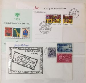 Kuwait Spain Poland Andorra Ireland Faroes ART Used MNH Covers(Apx 300) GM2953