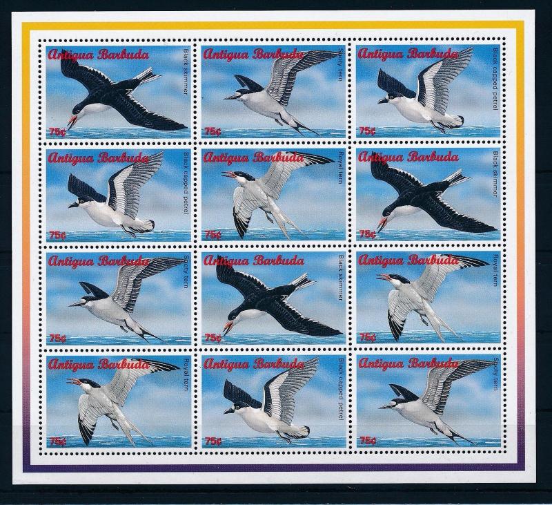 [32904] Antigua & Barbuda 1996 Birds Vögel Oiseaux Ucelli   MNH Sheet