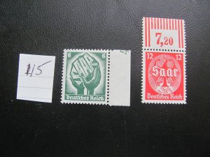 Germany 1934 MNH  SC 444-445 XF 90 EUROS (115)