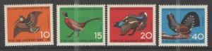 Germany - Deutsches Bundespost Berlin 1965 Sc# 9NB29-9NB32 MNH F - semi postals