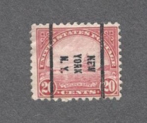 567 - 20¢ Golden Gate precancel - NYC