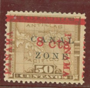 Canal Zone #14v Unused Single