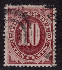 US #J19    10 CENT POSTAGE DUE     MINOR FAULT    ~0165