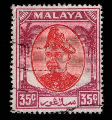 MALAYA Selangor Scott 100 used  stamp