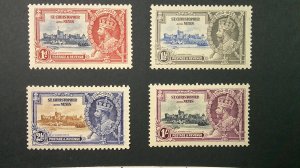 St. Christopher Nevis 1935 Scott# 91-94 complete XF MNH set of 4