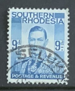 SOUTHERN RHODESIA 1937 DEFINITIVE 9d SG46 USED