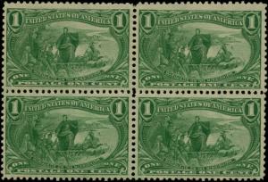 #285 VF-XF+ OG NH BLOCK OF 4 CV $290.00 BP6865