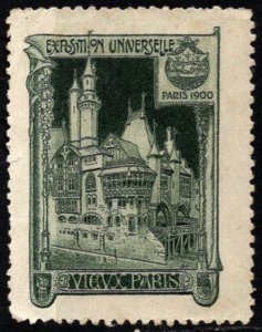 1900 France Poster Stamp Paris Universal Exposition