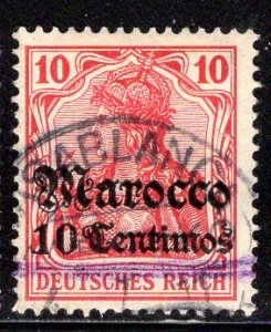 German Offices in Morocco #35, near complete Casablanca CDS May 1911, CV EUR 10
