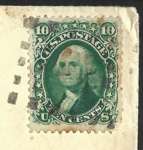 Doyle's_Stamps: 1861 Marysville (Yuba County) California Postal History w/Letter