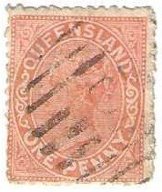 Queensland 66, used, 1882, (a297b)