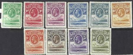 Basutoland 1933 SC 1-10 MLH SCV $368.00 Set