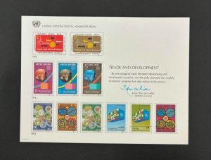 United Nations. 1983 Souvenir Cards. SC24. Mint NH. + First Day Cancels. 17274