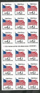 #2886a G Old Glory booklet pane of 18 plate #V222222