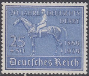 GERMANY Sc # B144 CPL USED - 70th ANN of the GERMAN DERBY