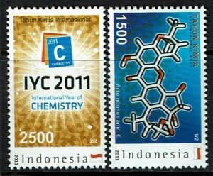 Indonesia Scott 2270-71 MNH - International Year of Chemistry (2011)