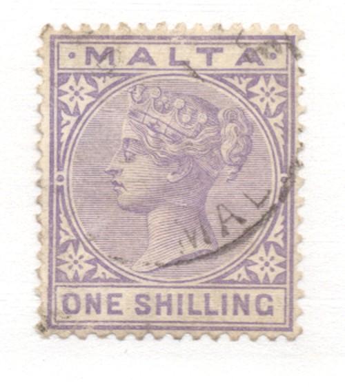 Malta Sc 12 1885 1/ Victoria stamp used