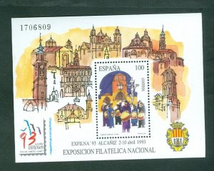 Spain. 1993 Souvenir Sheet MNH. Holy Week Celebration. Exfilna 93   Sc# 2704