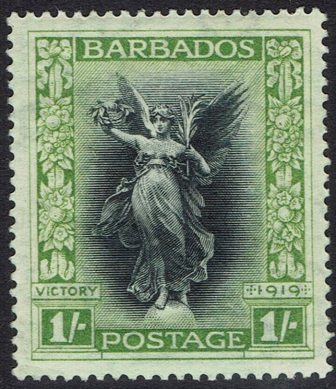 BARBADOS 1920 VICTORY 1/-