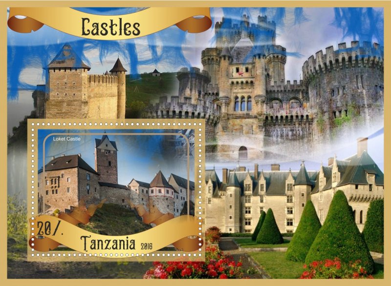 Stamps. Architecture Castles 2016 year 8 sheets perforated MNH**