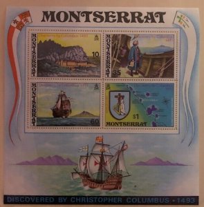 Souvenir Sheet Montserrat #295a NH