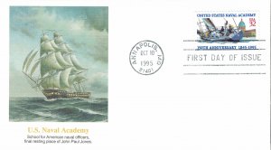1995 FDC, #3001, 32c U.S. Naval Academy, Fleetwood