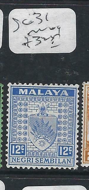 MALAYA NEGRI SEMBILAN  (P2206B) ARMS  12C  SG 31    MOG