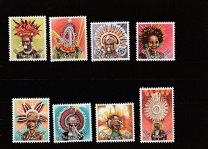 Papua New Guinea  Scott#  446-457  MNH  (1977-8 Headdresses)