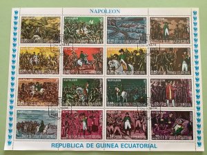 Equatorial Guinea Napoleon French Emperor 1769 - 1821 stamps sheet R49531