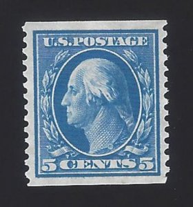 US #355 1909 Blue Wmk 191 Perf 12 Vert Mint NG VF Scv $225