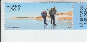 2019 Aland Islands Nordic Skating (Scott 417) MNH