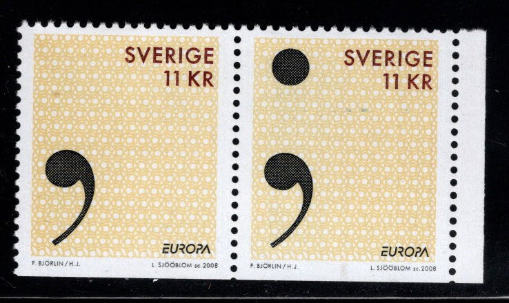SWEDEN Scott 2586 MNH** Europa 2008 pair