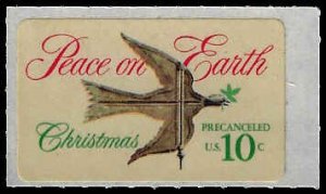 U.S.  #1552 MNH; 10c Christmas Dove Weather Vane - self-adhesive (1974) (2)