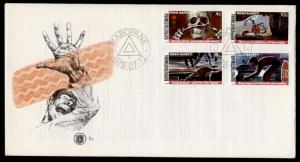 Bophuthatswana 25-8 on FDC - Road Safety, Skeleton