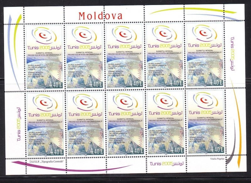 MOLDOVA Sc 499 NH MINISHEET of 2005 - MODERN TECHNOLOGY MEETING