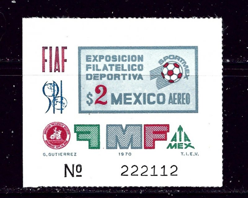 Mexico C374 MH 1970 souvenir sheet