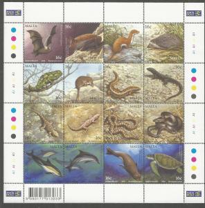 MALTA, 1159, MNH, SS, ANIMALS