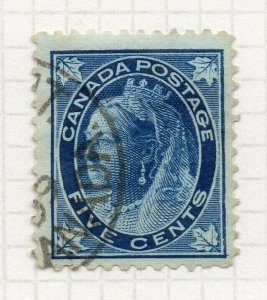 Canada 1897-98 QV Head Definitives Early Issue Fine Used 5c. NW-107579