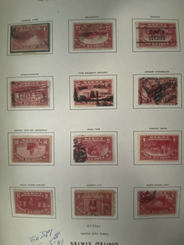 US Stamps - SC# Q1 - Q12 - Used - SCV = $183.60